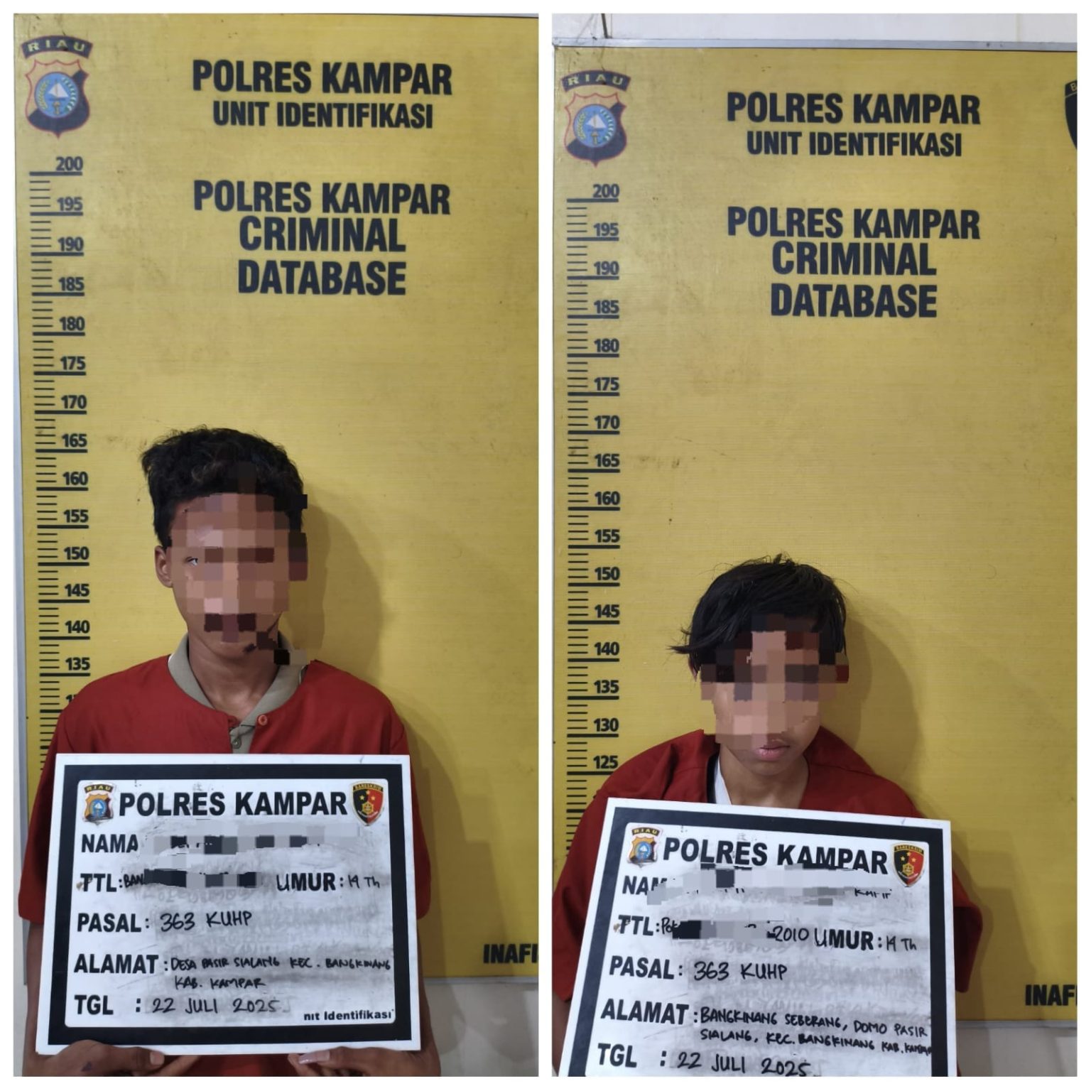 Pelaku Pembobol Tokoh Mas Bangkinang di Tangkap Polres, Ternyata Masih Pelajar